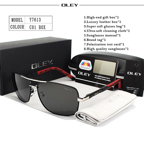 OLEY Brand Polarized Men's Sunglasses