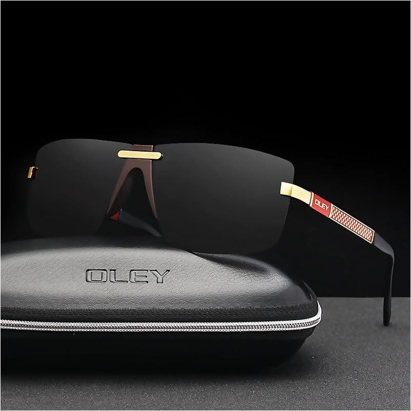 OLEY Fashion Men's Frameless Polarized Sunglasses